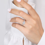 14K White Gold 2.0 Carat Diamond Round Engagement Ring