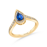 14K Honey Gold™ Le Vian® Blueberry Sapphire® & Nude Diamonds™ Ring, Size 7