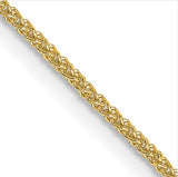 18KT YG 1MM D/C SPIGA 18"