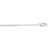 10K White Gold Diamond Bezel Fashion Bracelet, 0.20Carat TW