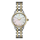 Two-Tone Stainless Steel Sapphire Crystal Women's Watch