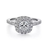 14KW Diamond Semi-Mount Engagement Ring w/ 1.02 ctw