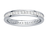 14KW 1.0CTW Diamond Princess  Channel Set Eternity Band 3.10