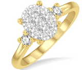 Yellow Gold Lovebright Engagement Ring