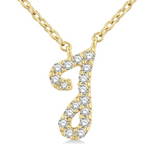 10K Yellow Gold Diamond Initial 