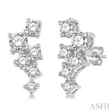 14KW Diamond Scatter Fashion Earring w/ 0.25 ctw