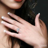 1/20 Ctw Round Cut Diamond Ring in 10K White Gold