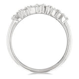 14K White Gold Diamond Scatter Band, 0.20Carat TW