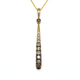 14KY Diamond Ombre Fashion Pendant w/ 0.41 ctw & 18