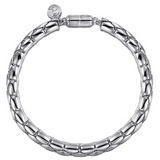 Sterling Silver Tubular Chain Bracelet