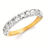 14K White Gold Diamond Anniversary Band, 1.0Carat TW
