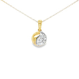 14K Yellow Gold 0.11Carat TW Diamond Fashion Pendant