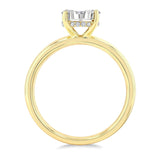 14K Yellow & White Gold Lovebright Oval-Shaped Diamond Ring – 0.55ctw