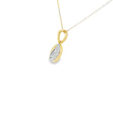14K Yellow Gold 0.11Carat TW Diamond Fashion Pendant