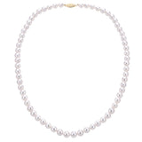 14KW 6 - 6.5 mm "A" Akoya Cultured Pearl Necklace, 18"