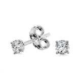 White Gold Diamond Stud Earrings 0.25 ctw