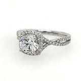 18KW Diamond Engagement Ring, 0.44 ct. Diamond Total Weight