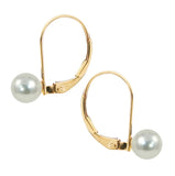 14K Yellow Gold Akoya Pearl Earrings