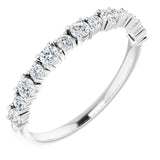 14KW Diamond Anniversary Band w/ 0.375 CTW, Size 7