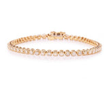 Yellow Gold Diamond Tennis Bracelet