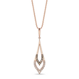 Rose Gold Nude Diamond Fashion Pendant