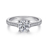 14KW Diamond Engagement Semi-Mount Ring, .28 CTW