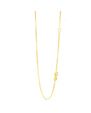 14K Yellow Gold (0.8mm)  Box Chain, 20