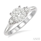 .45 CTW 14KW Diamond "LoveBright" Ring