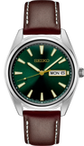 Men's Seiko Watch – Discover More – Essentials – Stainless Steel Quartz – Green Dial – 40.2MM