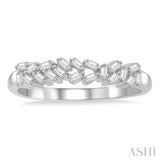 1/5 Ctw Scatter Baguette Cut Diamond Fashion Ring in 14K White Gold