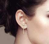 Yellow Gold Drop Earrings, 0.50 Carat TW