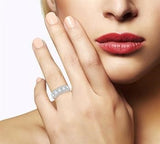 14K White Gold Diamond Wedding Band, 1.0 Carat tw