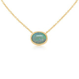 14KY Australian Opal Necklace