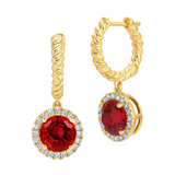L G Colored Stone Earrings