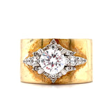 14YG Diamond Engagement Semi-Mount Ring, .34 CTW