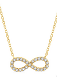 White Gold Infinity Necklace