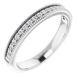 14KW Diamond Anniversary Band w/ 0.25 ctw, Size 7