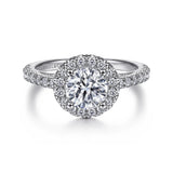 14KW Diamond Engagement Semi-Mount Ring, .57 CTW