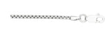 Sterling Silver (1.8mm) Round Box Chain, 22"