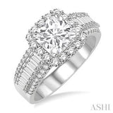 White Gold Diamond Semi-Mount Ring