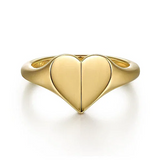 Yellow Gold Heart Ring