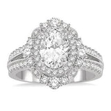 14KW Diamond Semi-Mount Ring w/ 0.85 CTW, Size 7