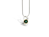 Sterling Silver Green Quartz Pendant