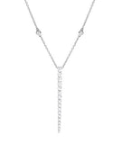 18KY Graduating Diamond Drop Pendant w/ 1.35 ctw & 18"