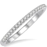 Women's White Gold Diamond Band, 0.10 Carat TW