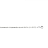 14K White Gold Link Rope Chain, 18"