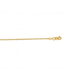 14K Yellow Gold (1.3mm) Rope Chain, 18"