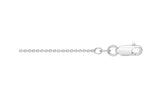 Sterling Silver (1.1mm) Cable Link Chain, 18"