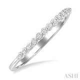 Sterling Silver Round Cut Diamond Fashion Band, 0.10Carat TW
