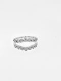 14K White Gold Diamond Ring Guard, 0.33 Carat tw